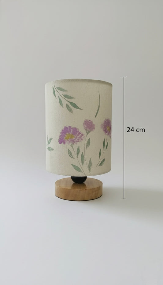 Hand-Painted Table Lamp Shade | Artisan Floral Desk Lamp