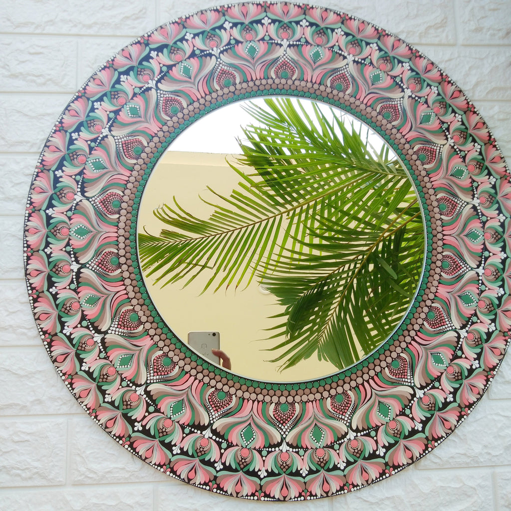 Original Hand-painted Mandala | Dot art painting | Personalized gift | indian art | 24 inches | boho art| Indian art