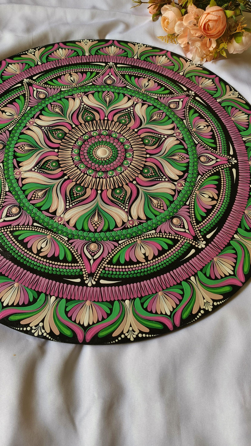 Original Hand-painted Dot Art Mandala Painting | Wall Painting | 20" Hand-Painted  | Wall art |