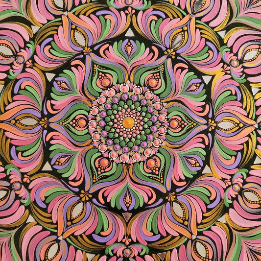 Original Hand-painted Dot Art Mandala Painting – | Wall Art | wall painting