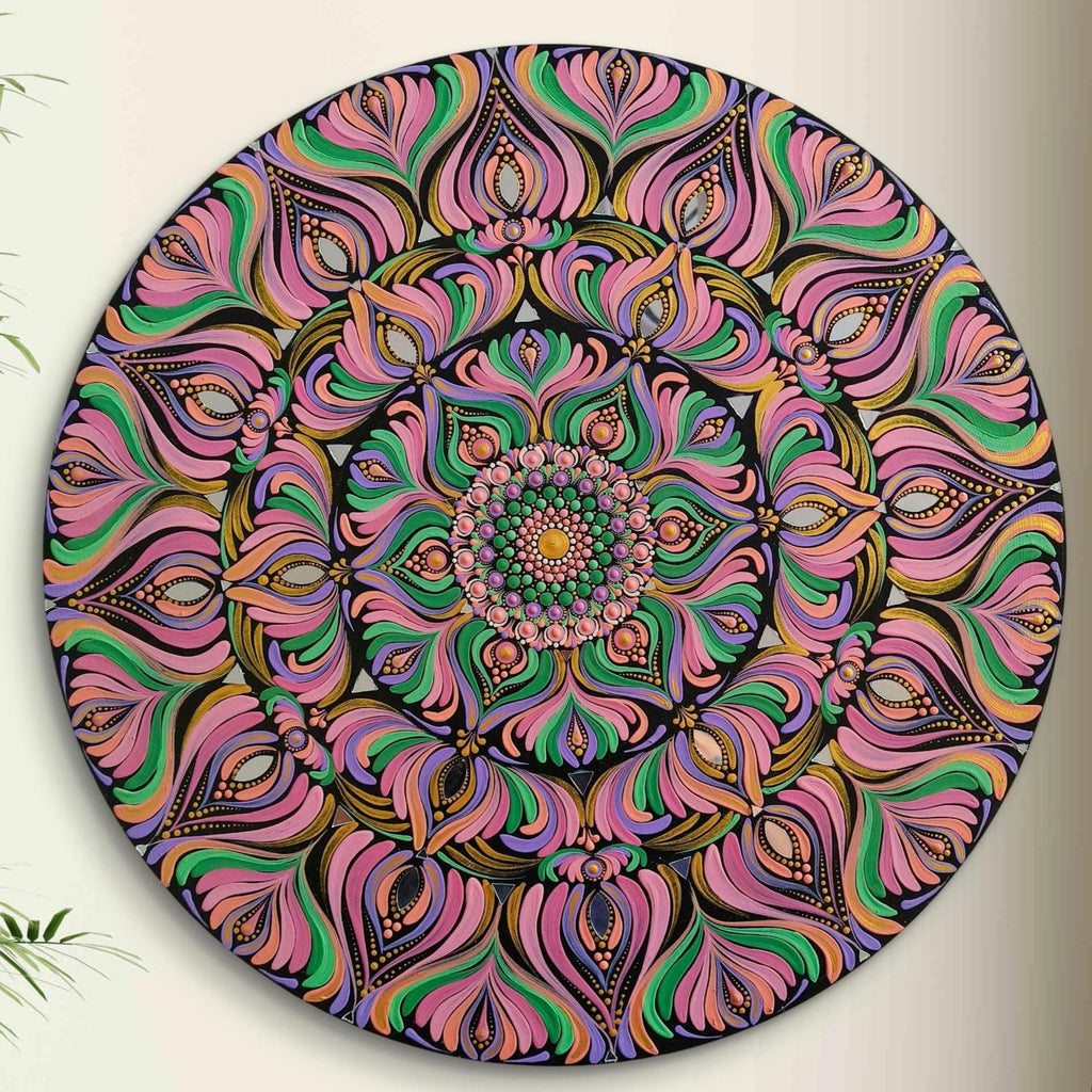 Original Hand-painted Dot Art Mandala Painting – | Wall Art | wall painting