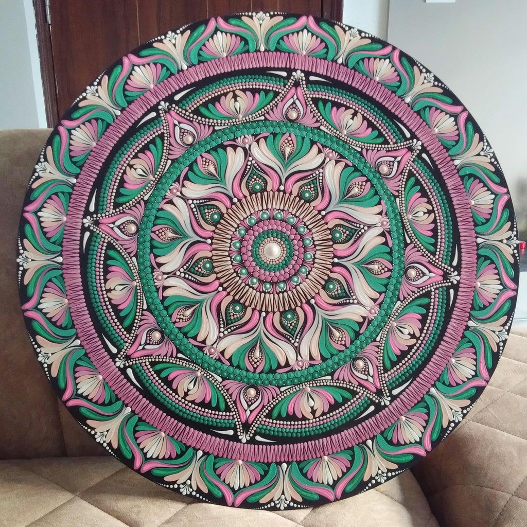 Original Hand-painted Dot Art Mandala Painting | Wall Painting | 20" Hand-Painted  | Wall art |