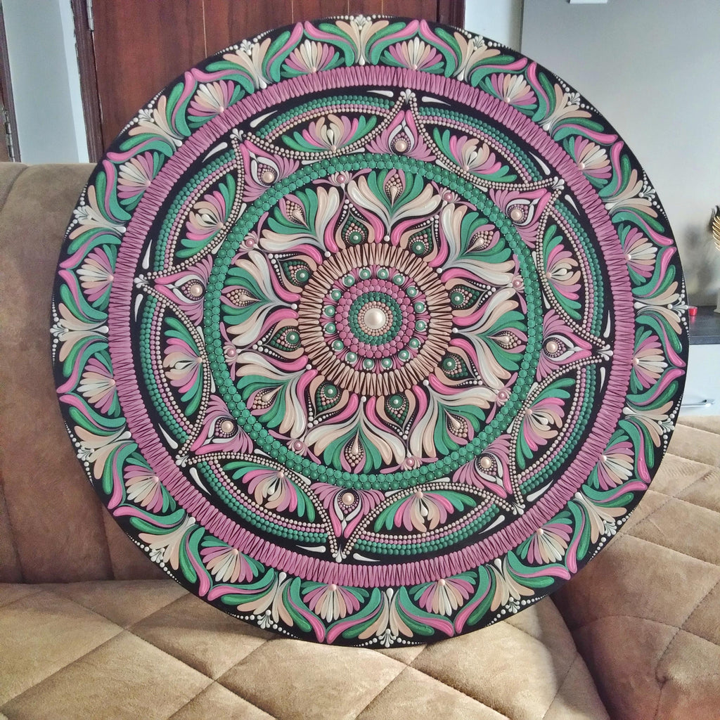 Original Hand-painted Dot Art Mandala Painting | Wall Painting | 20" Hand-Painted  | Wall art |