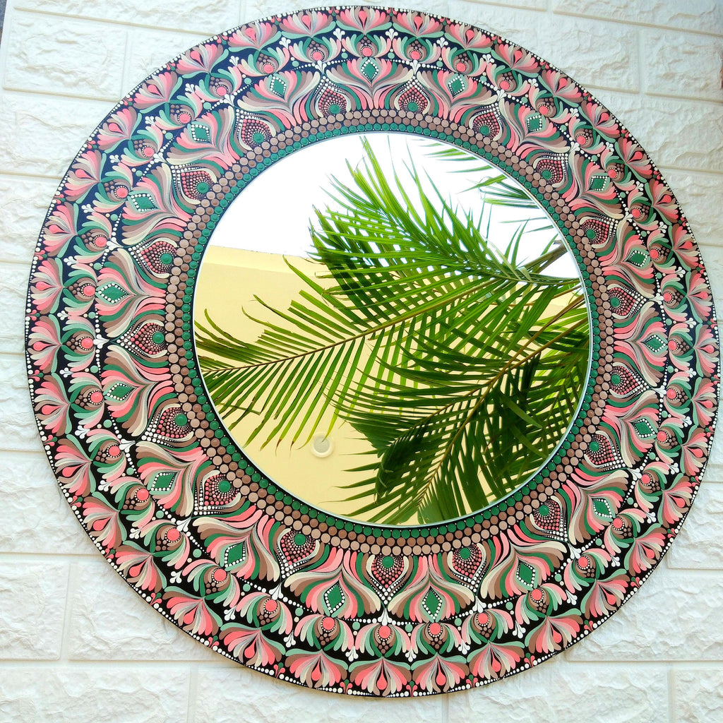 Original Hand-painted Mandala | Dot art painting | Personalized gift | indian art | 24 inches | boho art| Indian art