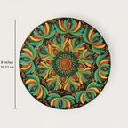 Original Hand-painted Hand-Painted Dot Mandala Art | 8 inch, Boho Tabletop Decor with Stand