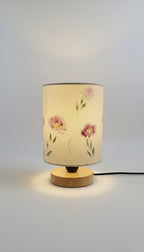 Hand-Painted Table Lamp Shade | Artisan Floral Desk Lamp