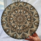 Original handpainted Mandala Dot art Painting 12" Round wood base | Wall art | | Home and living | Wall painting