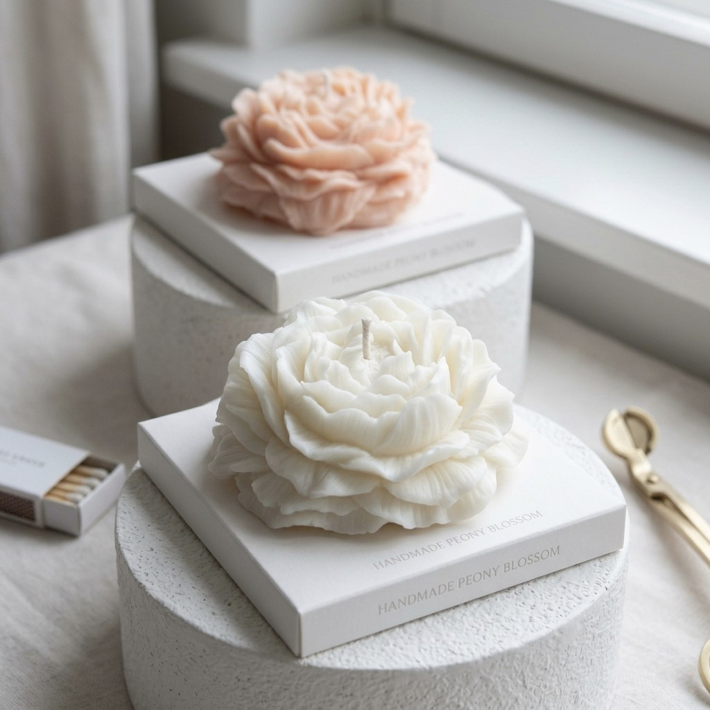 Wedding Candle , Scented Soy Wax Peony, Floral Home Decor, Luxury Aesthetic Gift for Her, Summer Wedding , return gift favours, PACK of 10