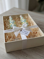 Hand-Painted Floral Champagne Flutes | Personalized Wedding Gift | Set of 2