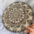 Original handpainted Mandala Dot art Painting 12" Round wood base | Wall art | | Home and living | Wall painting