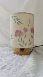 Hand-Painted Table Lamp Shade | Artisan Floral Desk Lamp