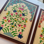 Hand-Painted Jharokha Floral Art | Traditional Indian Home Decor set of 2