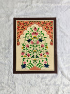 Hand-Painted Jharokha Floral Art | Traditional Indian Home Decor set of 2