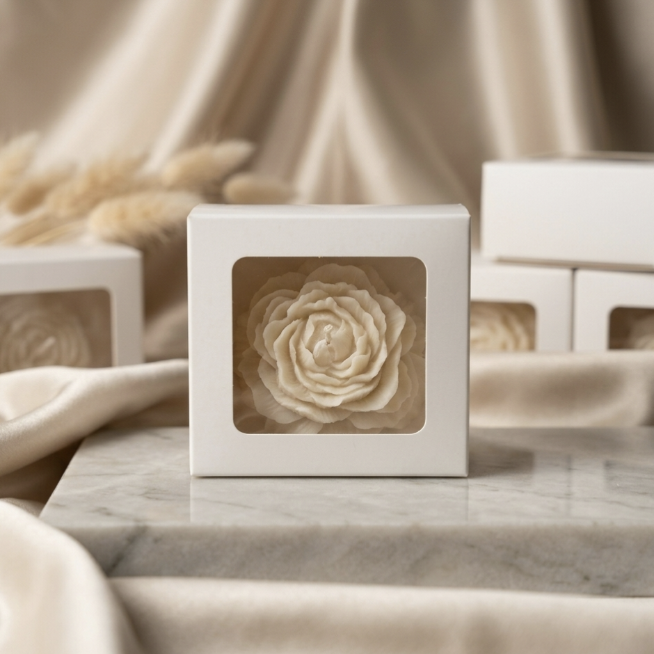 Wedding Candle , Scented Soy Wax Peony, Floral Home Decor, Luxury Aesthetic Gift for Her, Summer Wedding , return gift favours, PACK of 10