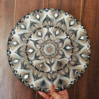 Original handpainted Mandala Dot art Painting 12" Round wood base | Wall art | | Home and living | Wall painting