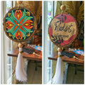 Hand-Painted Mandala Car Charm, Rear View Mirror Hanging charm