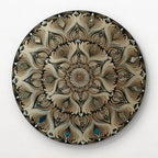 Original handpainted Mandala Dot art Painting 12" Round wood base | Wall art | | Home and living | Wall painting