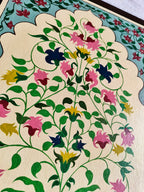 Hand-Painted Jharokha Floral Art | Traditional Indian Home Decor set of 2