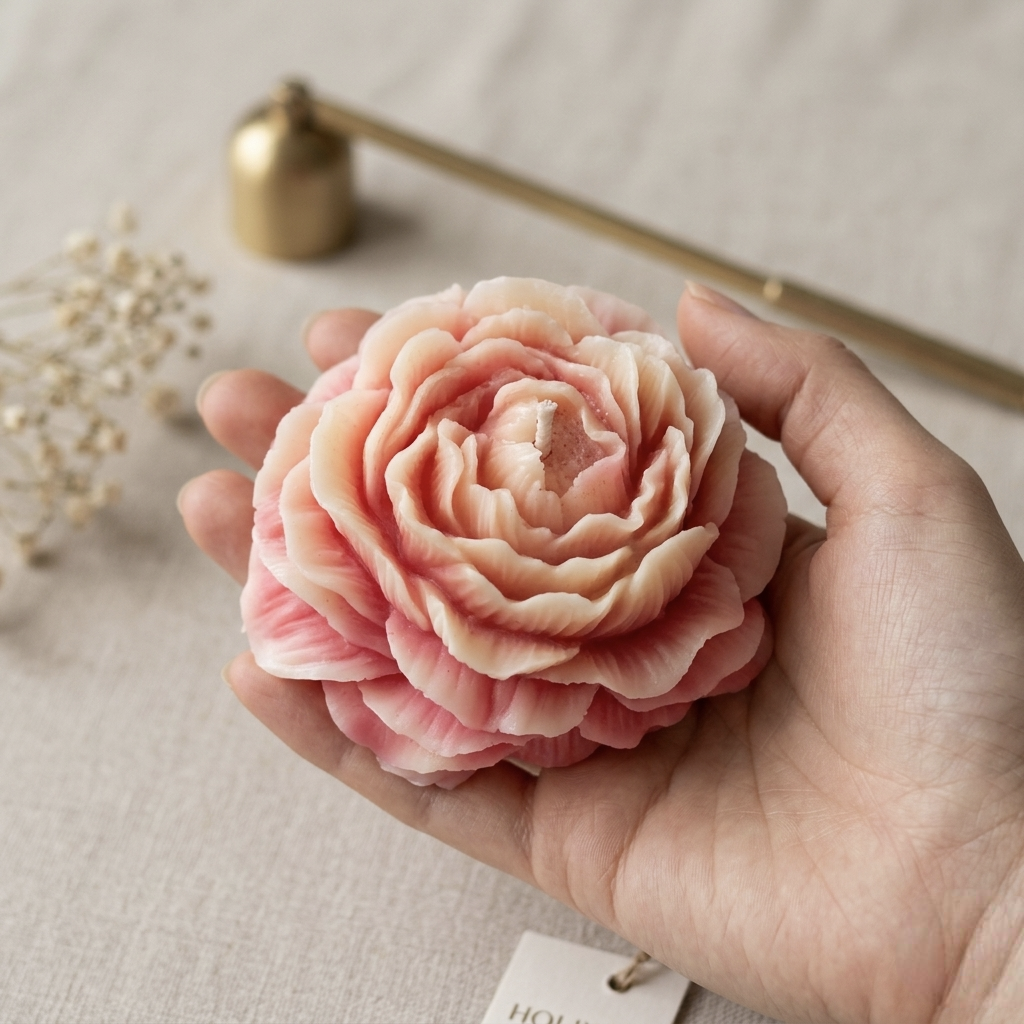 Wedding Candle , Scented Soy Wax Peony, Floral Home Decor, Luxury Aesthetic Gift for Her, Summer Wedding , return gift favours, PACK of 10