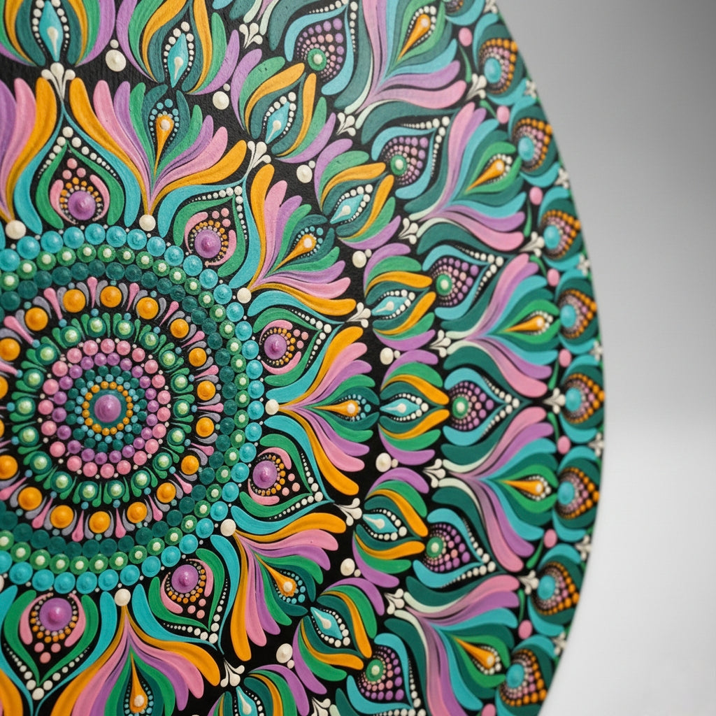 Original Hand-painted Dot Art Mandala Painting – wall art , home decor personalized gift for her, mandala art , indian wall art