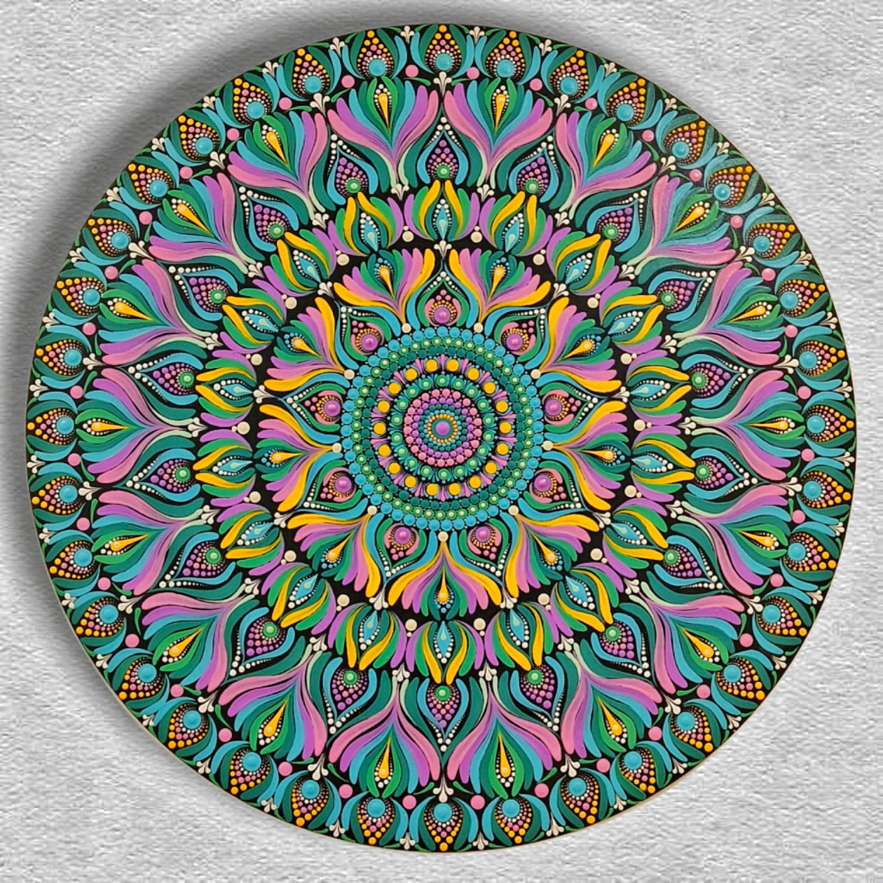 Original Hand-painted Dot Art Mandala Painting – wall art , home decor personalized gift for her, mandala art , indian wall art