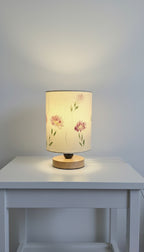 Hand-Painted Table Lamp Shade | Artisan Floral Desk Lamp