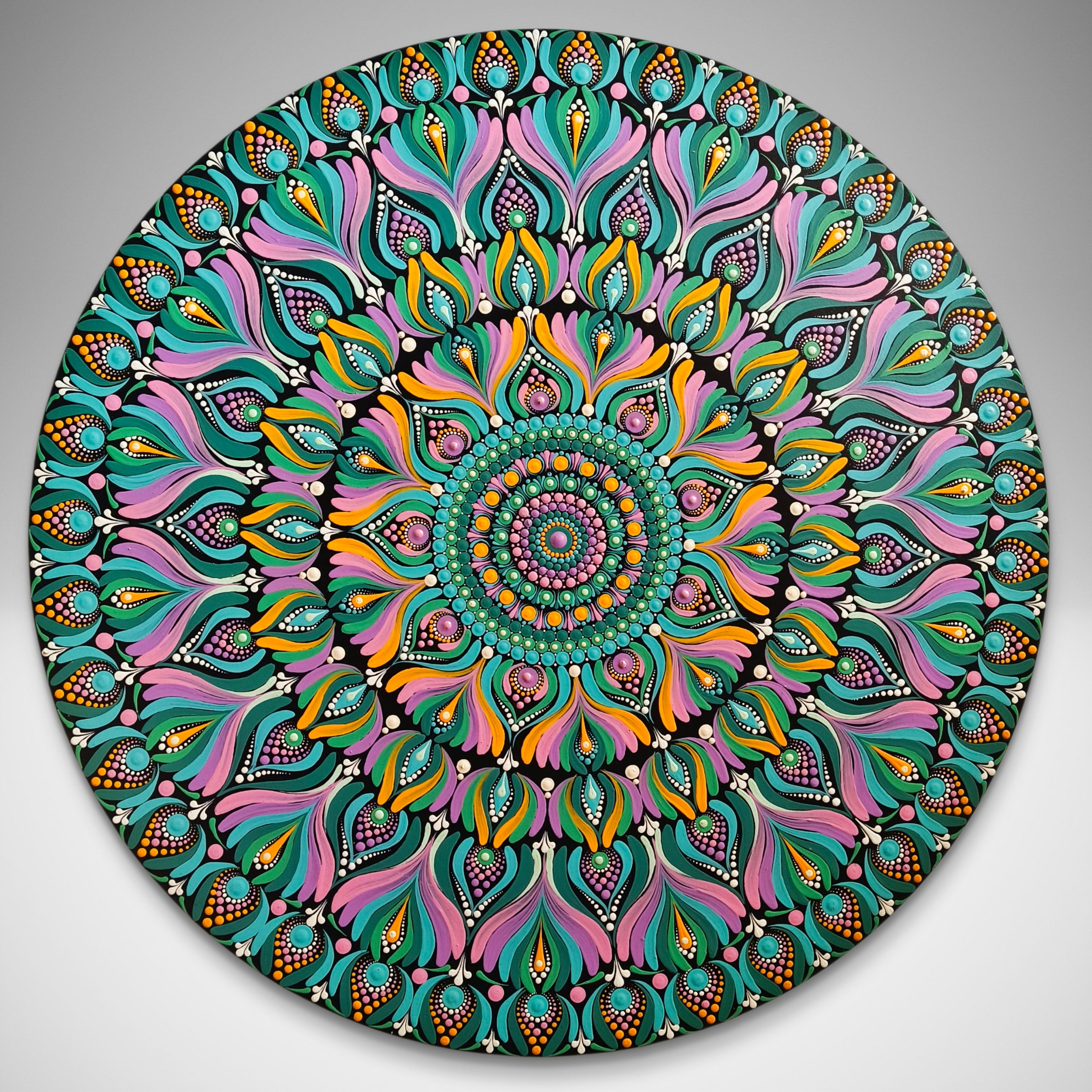 Original Hand-painted Dot Art Mandala Painting – wall art , home decor personalized gift for her, mandala art , indian wall art