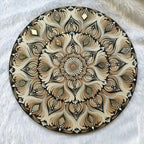 Original handpainted Mandala Dot art Painting 12" Round wood base | Wall art | | Home and living | Wall painting